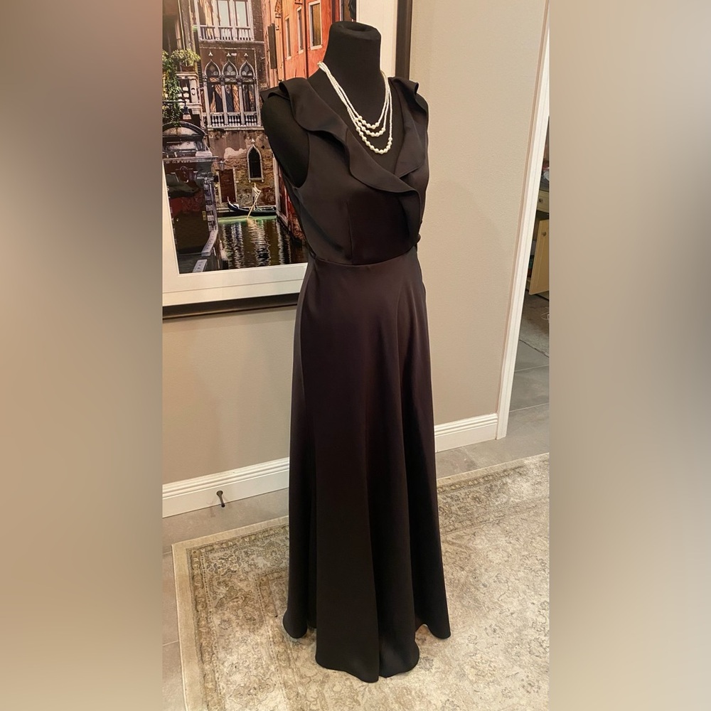 Elegant Black BHLDN Evening Gown